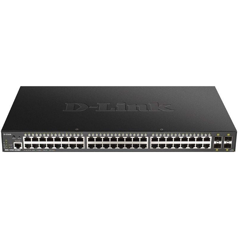 D-link Smart Dgs-1250-52xmp 52 Portas / Rj-45 10 / 100 / 1000 Poe / SFP Switch Gerido
