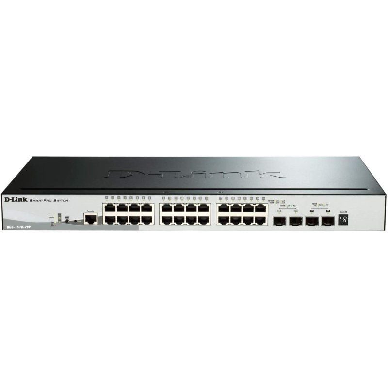 D-link Smart Switch Dgs-1510-28p 28 Portas / Rj-45 10 / 100 / 1000 Poe / SFP