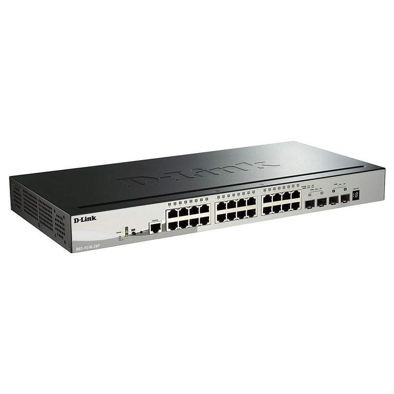 D-link Smart Switch Dgs-1510-28p 28 Portas / Rj-45 10 / 100 / 1000 Poe / SFP
