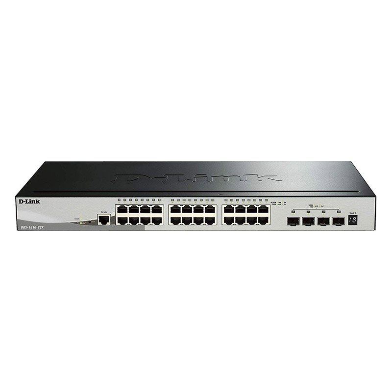 Switch D-link Smartpro Dgs-1510-28x 28 Portas / Rj-45 10 / 100 / 1000 / SFP
