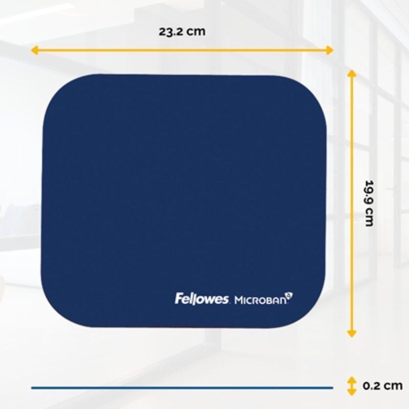 Tapete de Rato Standard Fellowes 5933805 / 20 X 232 X 199mm / Azul