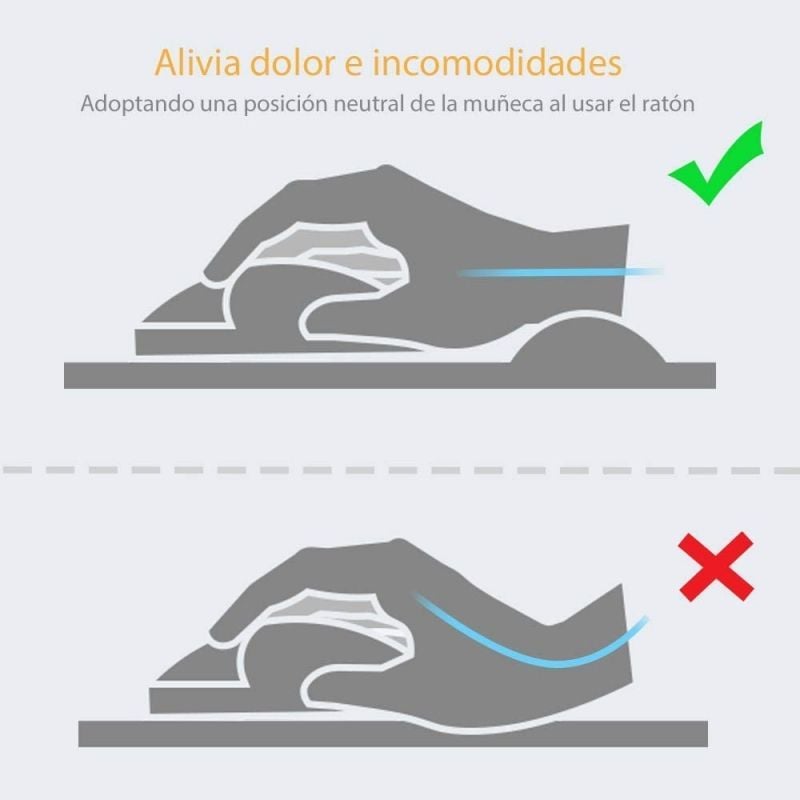 Tapete de Rato Ergonómico Fellowes 9172801 / 20 X 196 X 230mm / Azul