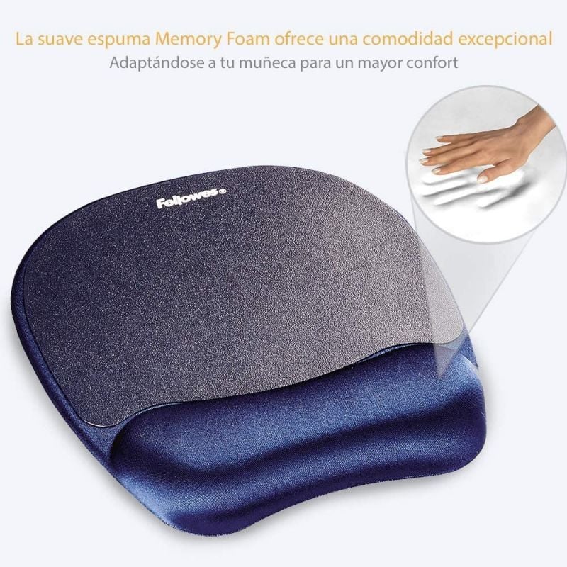 Tapete de Rato Ergonómico Fellowes 9172801 / 20 X 196 X 230mm / Azul
