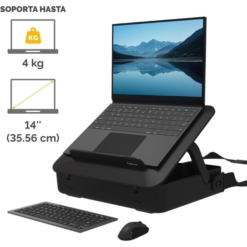 Fellowes Breyta Laptop Lift Case para Computadores Portáteis Até 14" / Preto