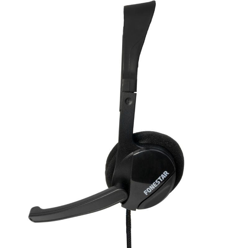 Auscultadores Fonestar Home-35 com Microfone / Jack 3.5 / Preto