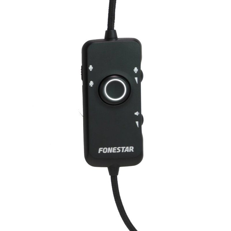 Fonestar Win-u Auscultadores para Jogos com Microfone / USB / Preto