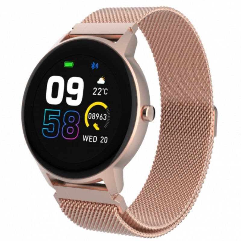Relógio Inteligente Forever Forevive 2 Slim Sb-325 / Notificações / Ritmo Cardíaco / Ouro Rosa