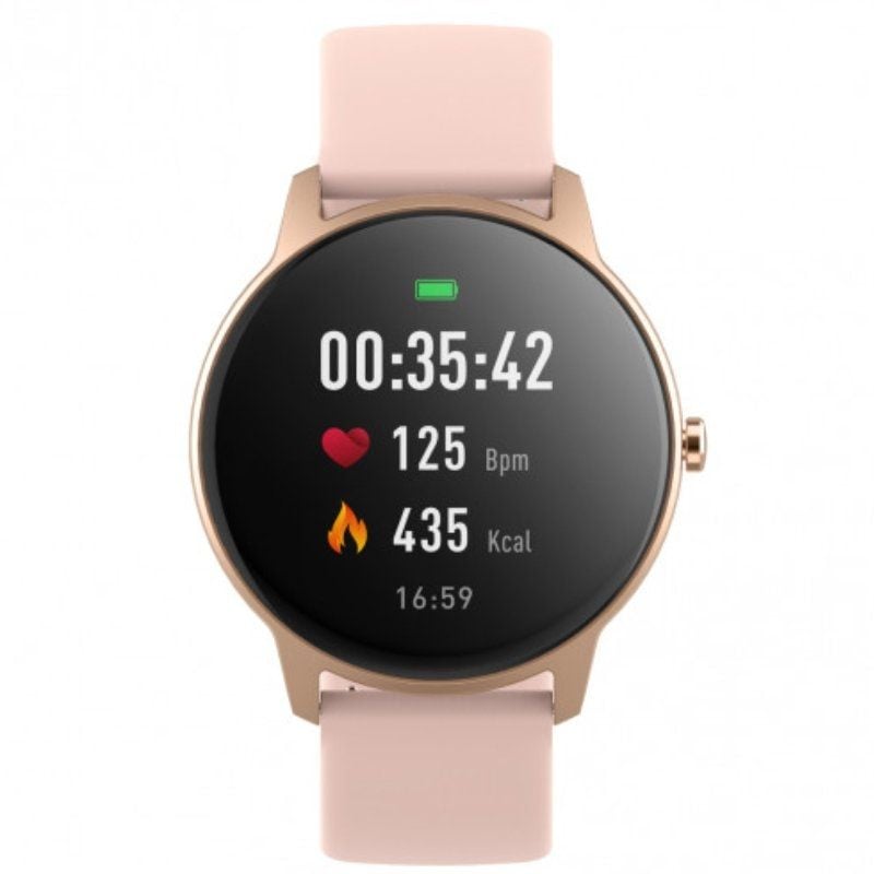 Relógio Inteligente Forever Forevive 2 Slim Sb-325 / Notificações / Ritmo Cardíaco / Ouro Rosa