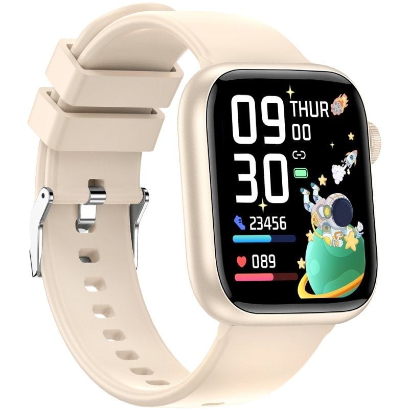 Smartwatch Forever Igo Watch 3 Jw-500 / Notificações / Ritmo Cardíaco / Marfim