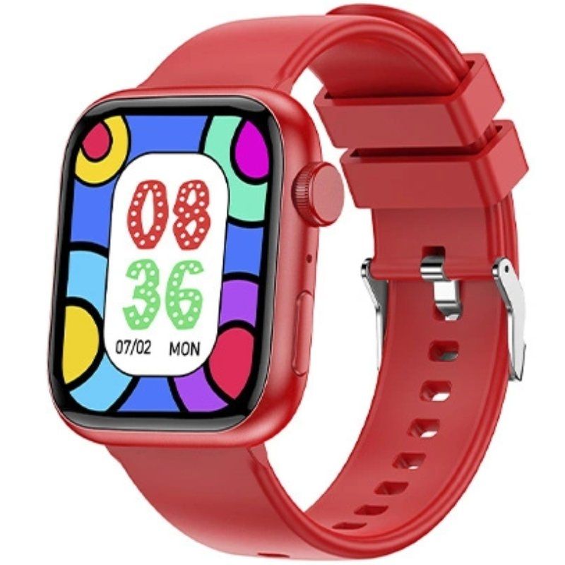 Smartwatch Forever Igo Watch 3 Jw-500 / Notificações / Ritmo Cardíaco / Vermelho