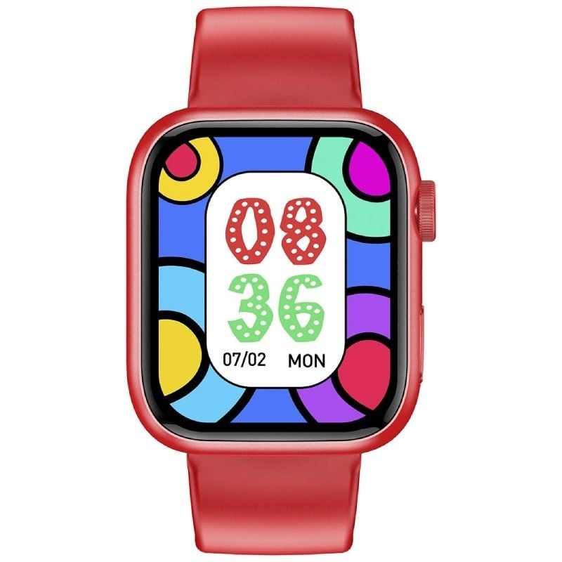 Smartwatch Forever Igo Watch 3 Jw-500 / Notificações / Ritmo Cardíaco / Vermelho