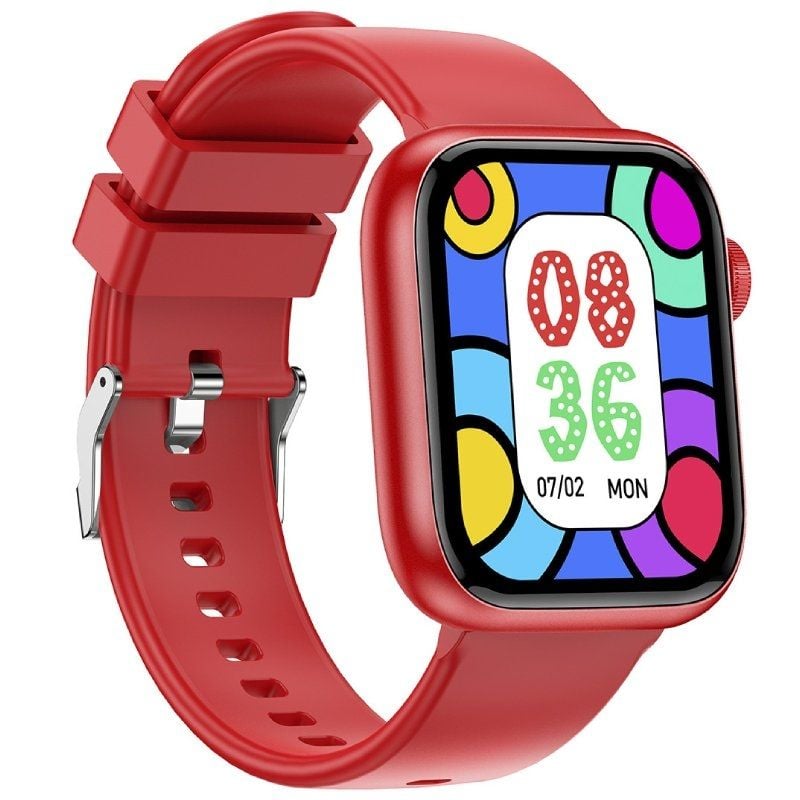 Smartwatch Forever Igo Watch 3 Jw-500 / Notificações / Ritmo Cardíaco / Vermelho