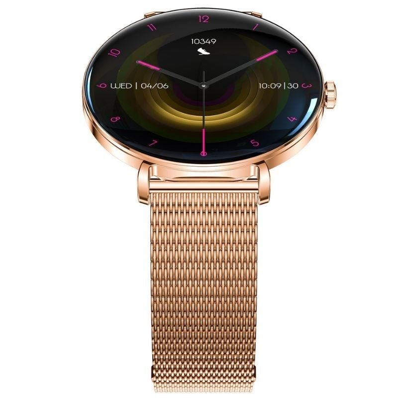 Forever Smartwatch Lucca Sb-370 / Notificações / Ritmo Cardíaco / Ouro Rosa / Inclui Bracelete Salp…