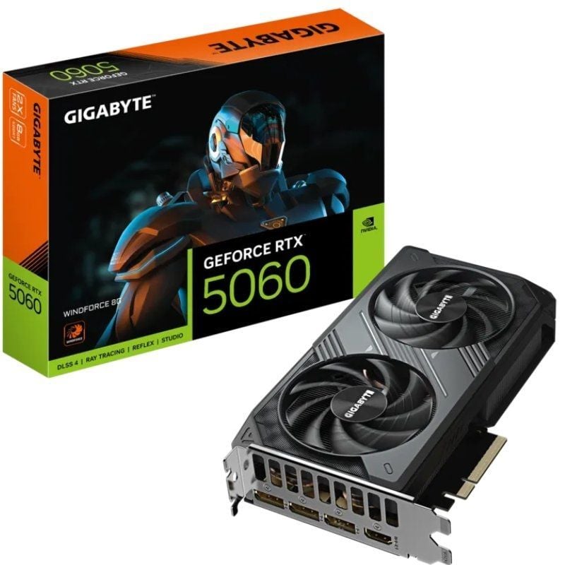 Placa Gráfica Gigabyte Geforce RTX 5060 Windforce / 8GB GDDR7