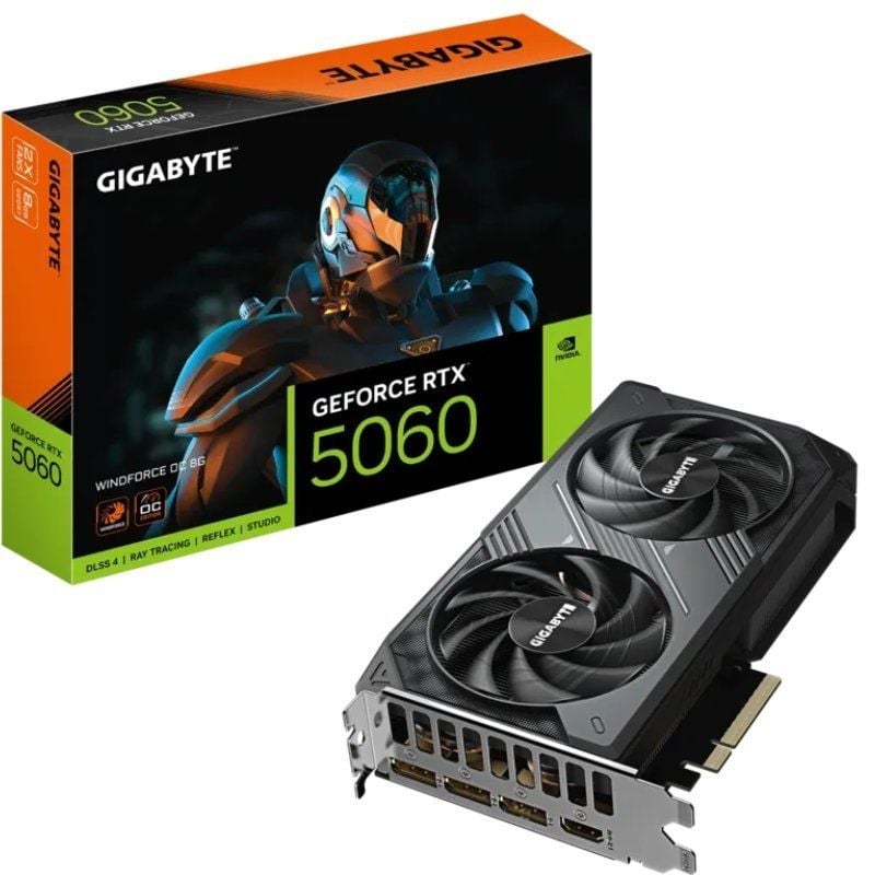 Placa Gráfica Gigabyte Geforce RTX 5060 Windforce OC / 8GB GDDR7