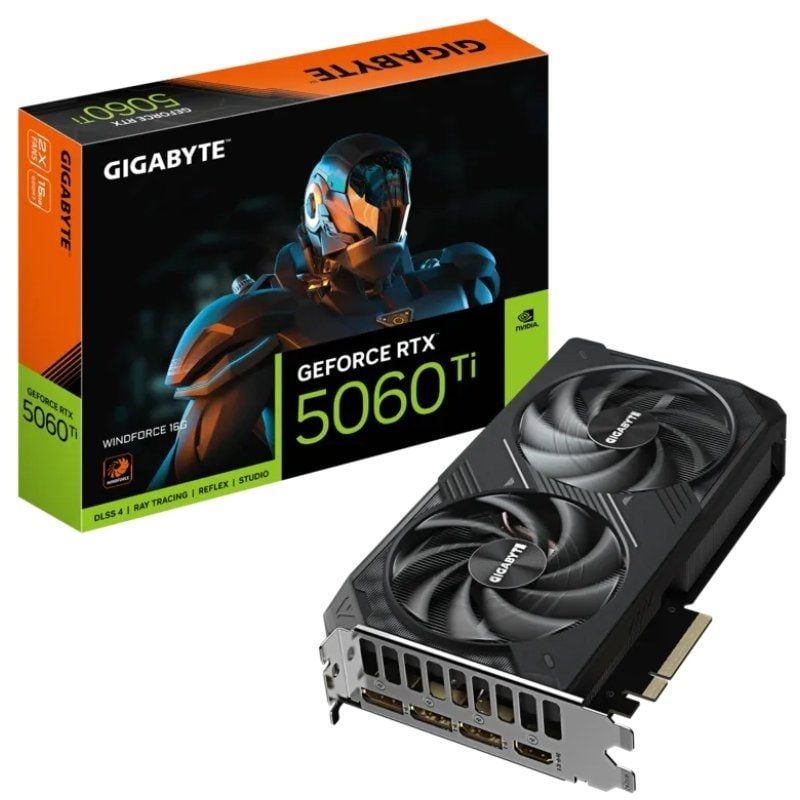 Placa Gráfica Gigabyte Geforce RTX 5060 Ti Windforce / 16GB GDDR7