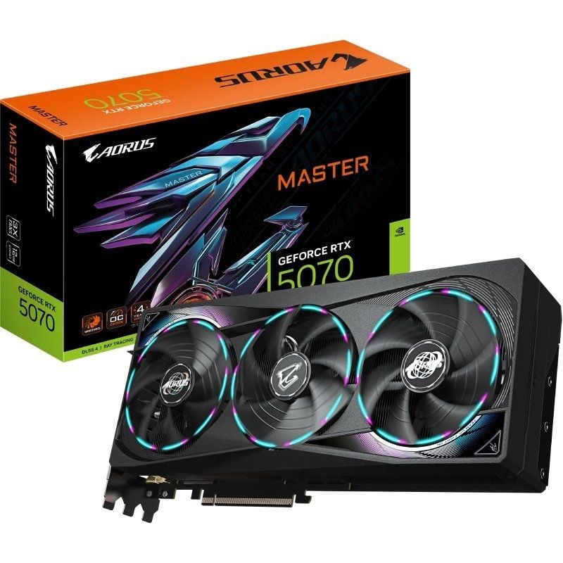 Placa Gráfica Gigabyte AORUS Geforce RTX 5070 Master / 12GB GDDR7