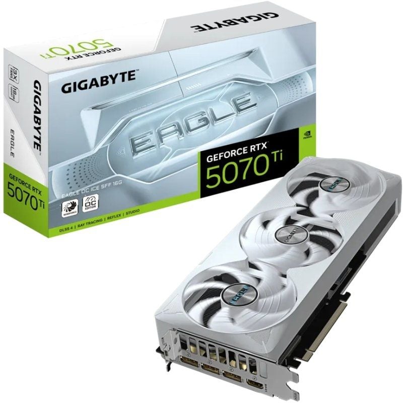 Placa Gráfica Gigabyte Geforce RTX 5070ti Eagle OC ICE SFF / 16GB GDDR7