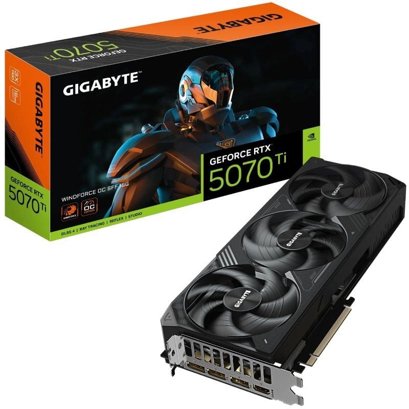 Placa Gráfica Gigabyte Geforce RTX 5070 Ti Windforce OC SFF / 16GB GDDR7