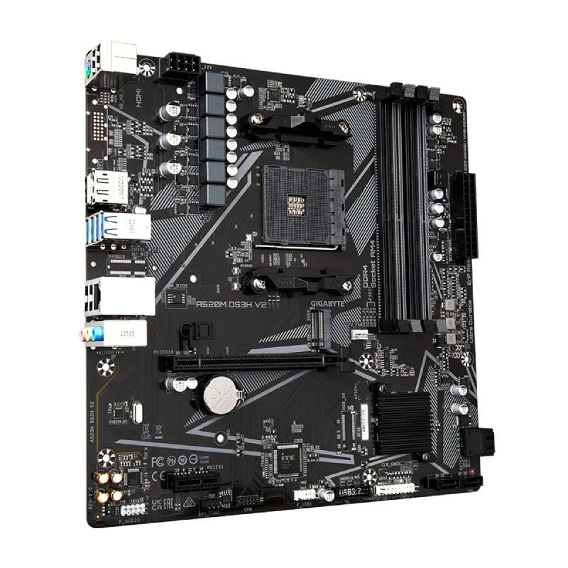 Placa-mãe Gigabyte A520M DS3H V2 Socket AM4 / Micro ATX