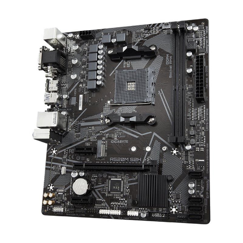 Placa-mãe Gigabyte A520M S2H Socket AM4 / Micro ATX