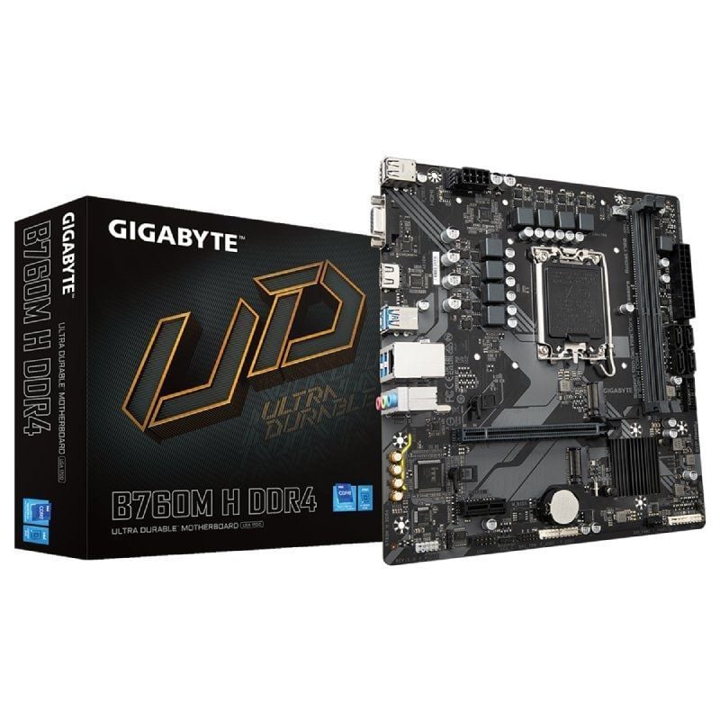 Placa-mãe Gigabyte B760M H DDR4 Socket 1700 / Micro ATX