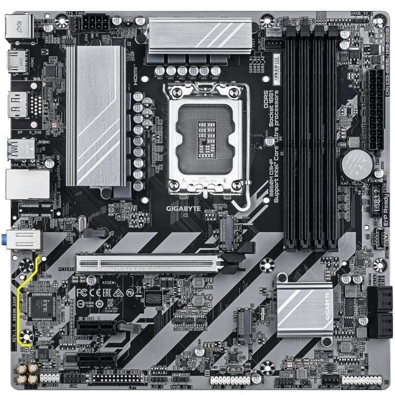 Gigabyte B860M D3HP Soquete 1851 / DDR5 / PCIe 5.0 / Placa-mãe Micro ATX