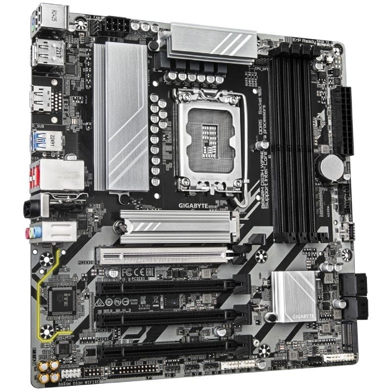 Placa-mãe Gigabyte B860M DS3H WIFI6E Socket 1851 / Micro ATX
