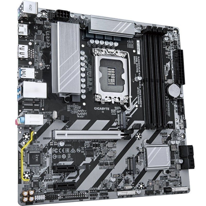 Gigabyte B860M DS3H Socket 1851 / DDR5 / PCIe 5.0 / Placa-mãe Micro ATX