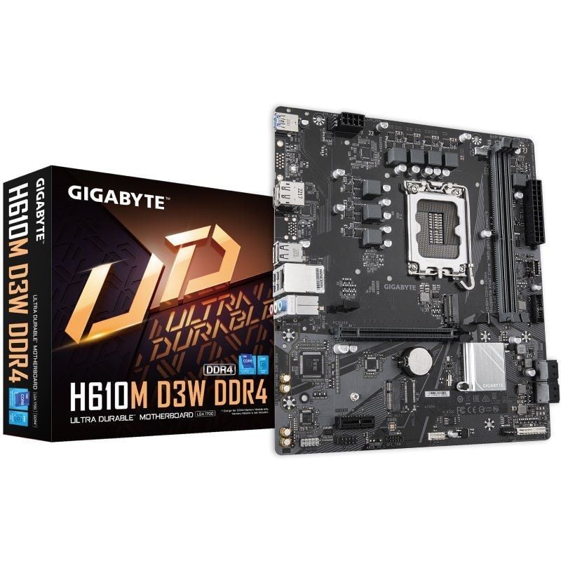 Placa-mãe Gigabyte H610M D3W DRR4 Socket 1700 / Micro ATX