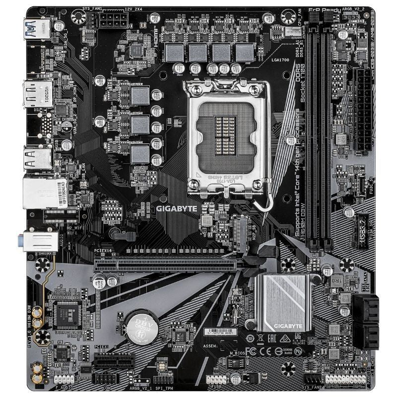 Placa-mãe Gigabyte H610M D3W Socket 1700 / DDR5 / PCIe 4.0 / Micro ATX