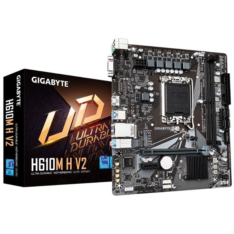 Placa-mãe Gigabyte H610M H V2 Socket 1700 / Micro ATX