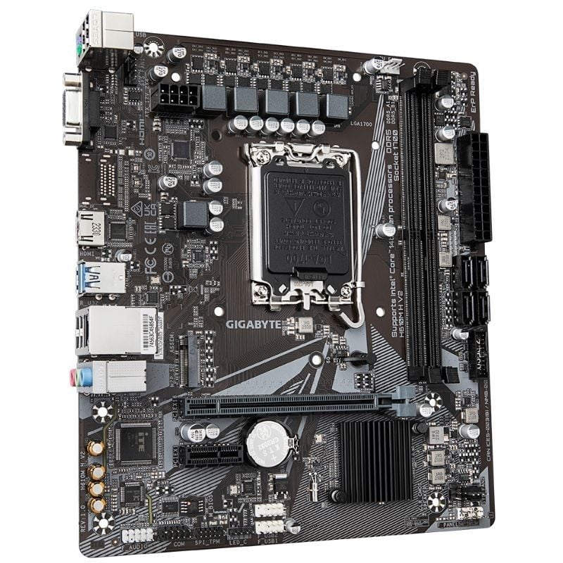 Placa-mãe Gigabyte H610M H V2 Socket 1700 / Micro ATX