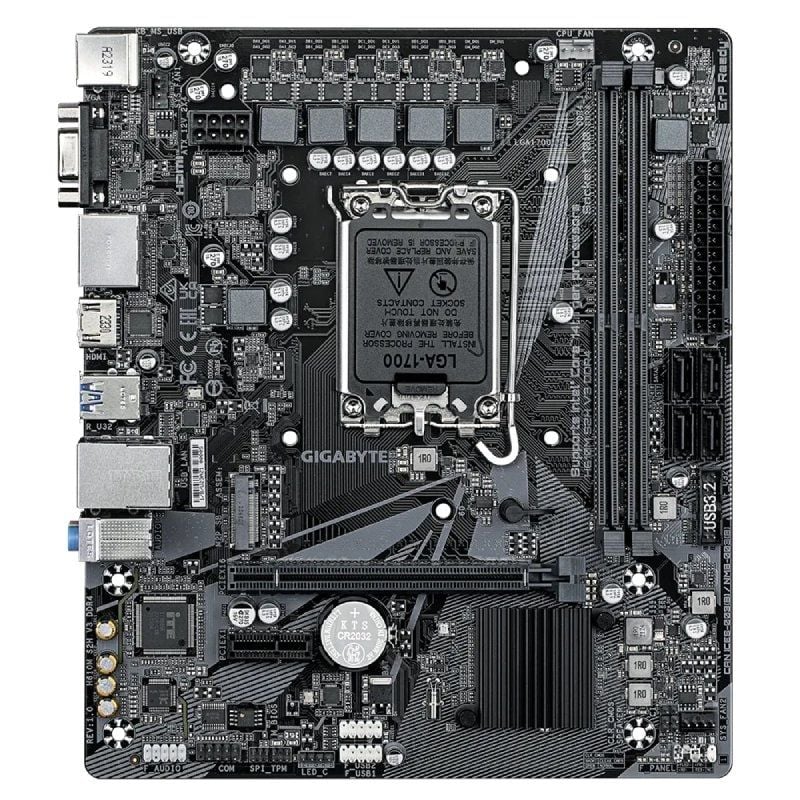 Placa-mãe Gigabyte H610M S2H V3 DDR4 Socket 1700 / Micro ATX