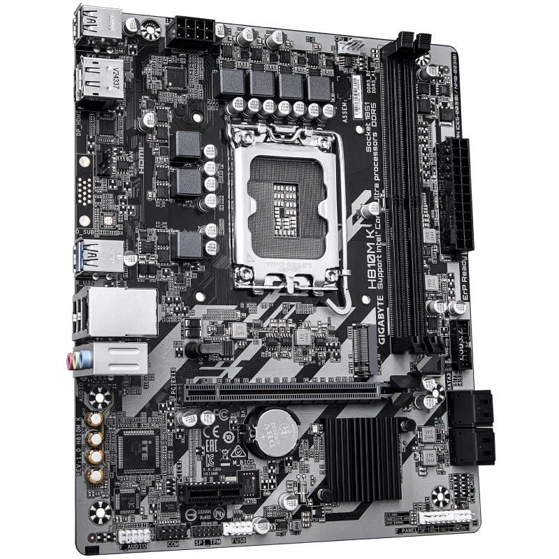 Gigabyte H810M K Socket 1851 / DDR5 / PCIe 4.0 / Placa-mãe Micro ATX