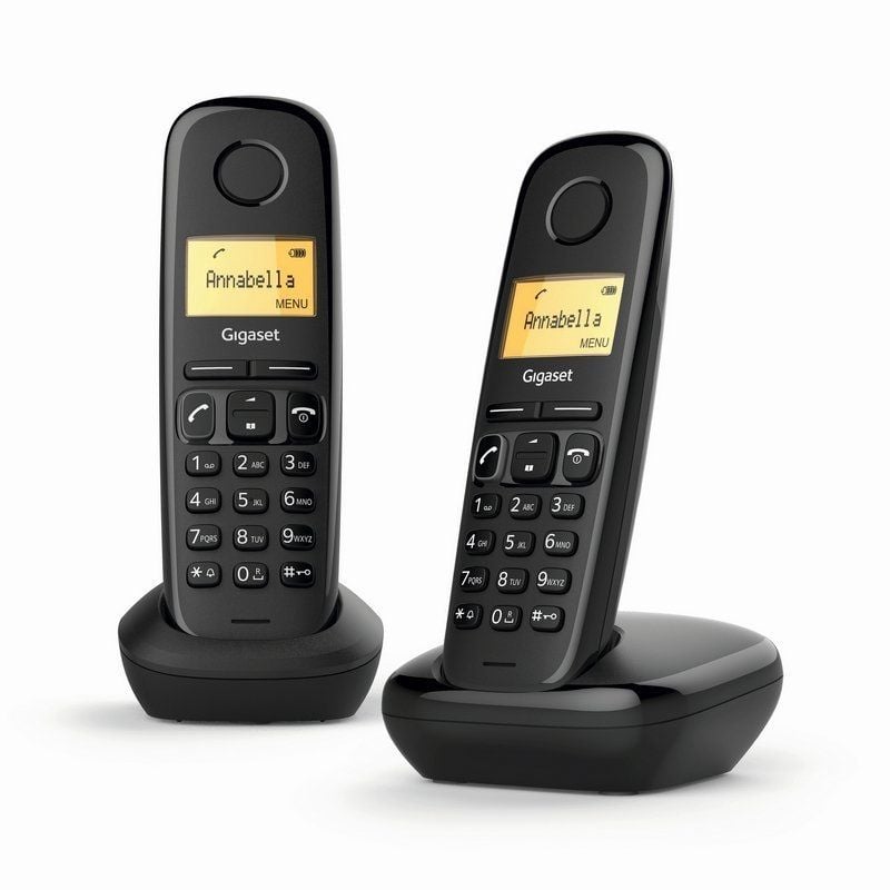 Telefone sem Fios Gigaset A170 / DUO Pack / Preto