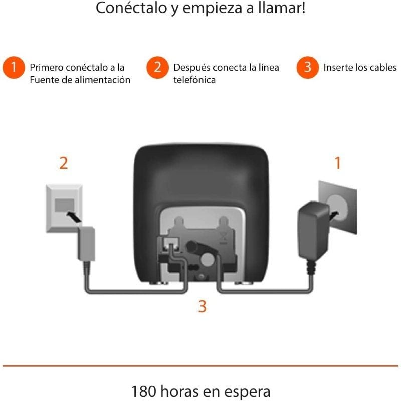 Telefone sem Fios Gigaset CL390 / Cinzento