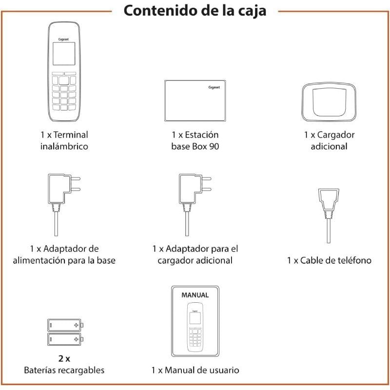 Telefone sem Fios Gigaset CL390 / Cinzento