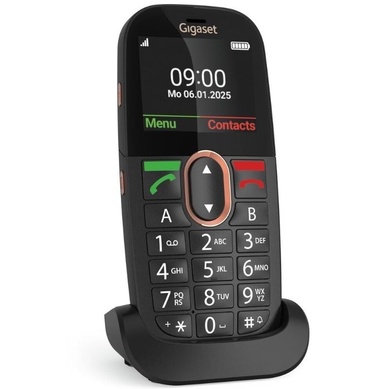 Gigaset GL695 Telemóvel para Idosos / 4G / Preto