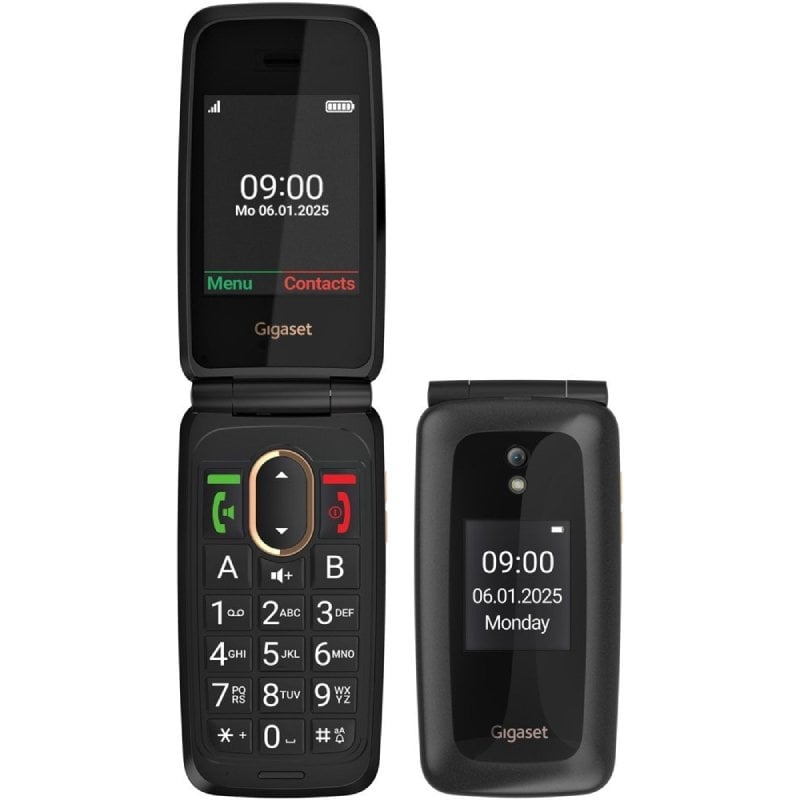 Telemóvel Gigaset GL795 para Idosos / 4G / Preto