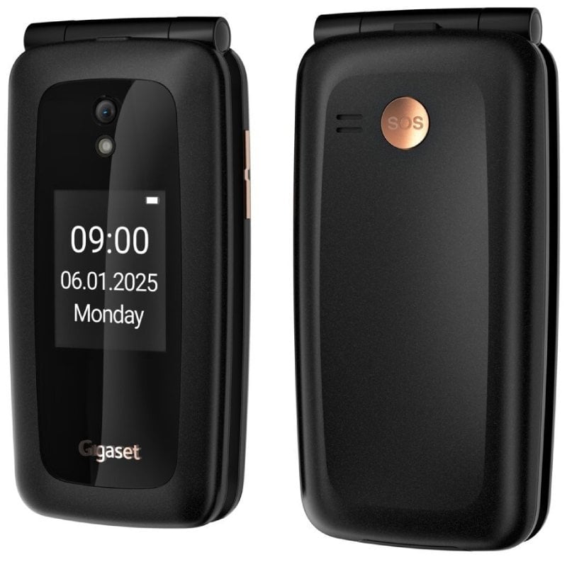 Telemóvel Gigaset GL795 para Idosos / 4G / Preto