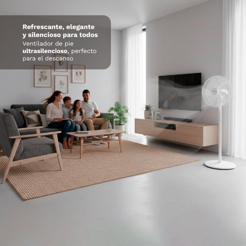 Ventilador de Chão Grunkel Fs-14pr / 30W / 7 Pás 35cm / 12 Velocidades