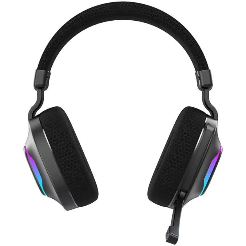 Auriculares para Jogos sem Fios Hiditec Vortex ARGB com Microfone / Jack 3.5 / Bluetooth / Preto