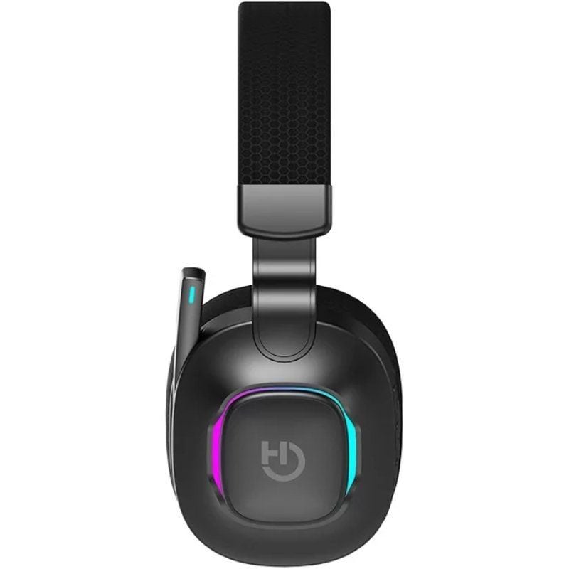 Auriculares para Jogos sem Fios Hiditec Vortex ARGB com Microfone / Jack 3.5 / Bluetooth / Preto