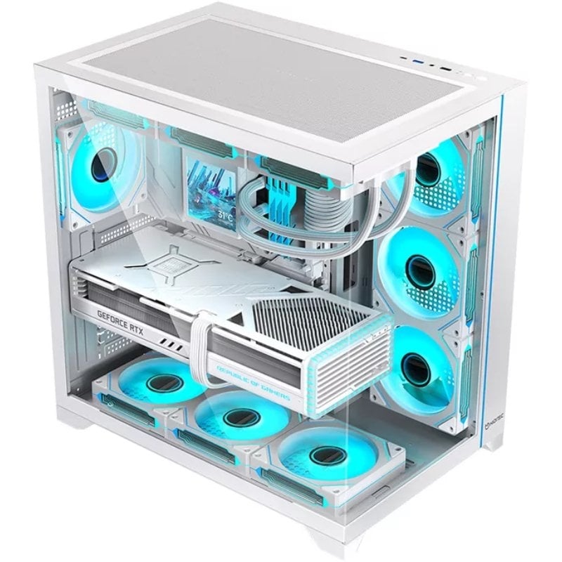 Gabinete para Jogos Semitorre Hiditec H3 Pro / / Branco