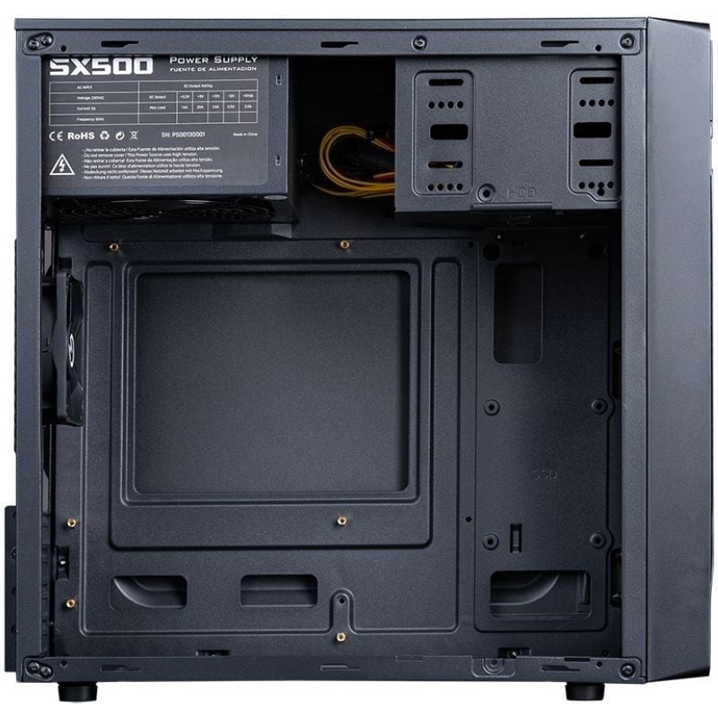 Caixa Hiditec Q5 PRO Mini Tower com Fonte de Alimentação de 500 W