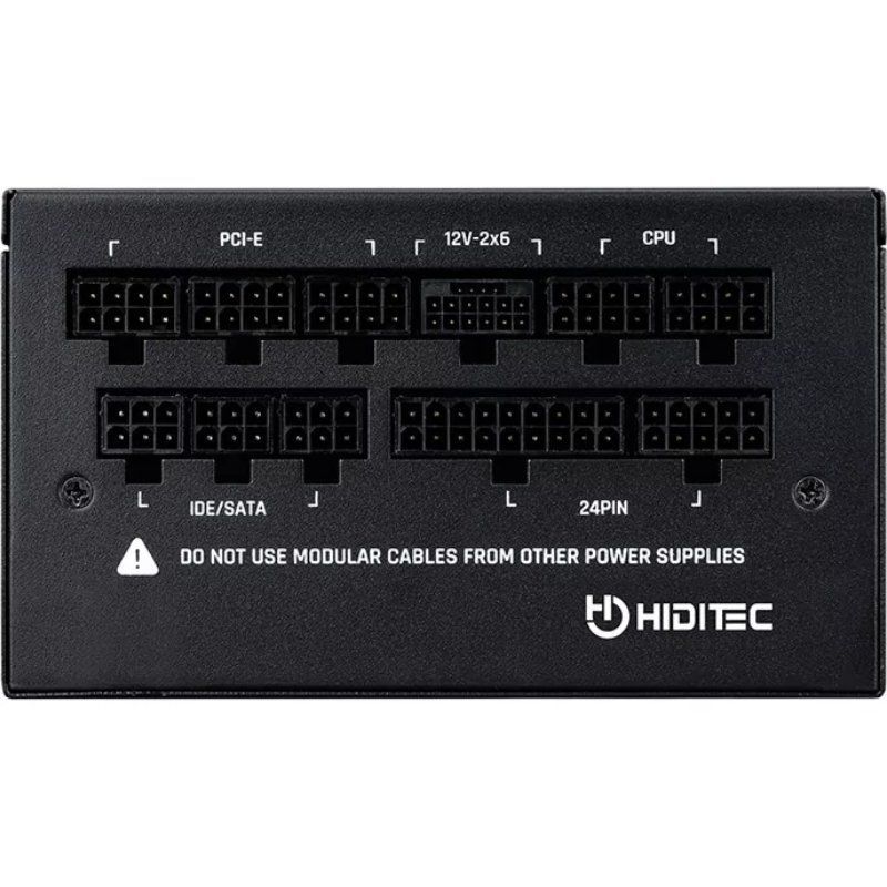 Fonte de Alimentação Hiditec GDX1050 V3 / 1050W / Ventilador de 14cm / ATX 3.1 / PCIe 5.1 / 80 Plus…