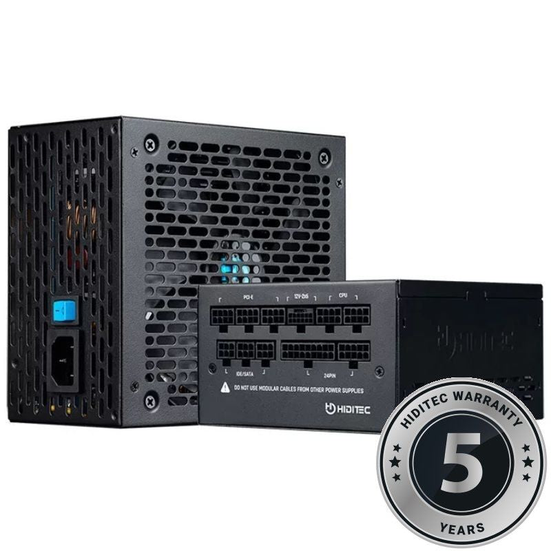 Fonte de Alimentação Hiditec GDX850 V3 / 850W / Ventilador de 14cm / ATX 3.1 / PCIe 5.1 / 80 Plus G…