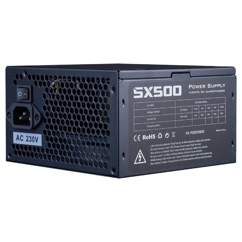 Fonte de Alimentação Hiditec SX 500 BULK / 500W / Ventoinha de 12cm / Cabo de Alimentação de 1,5m I…