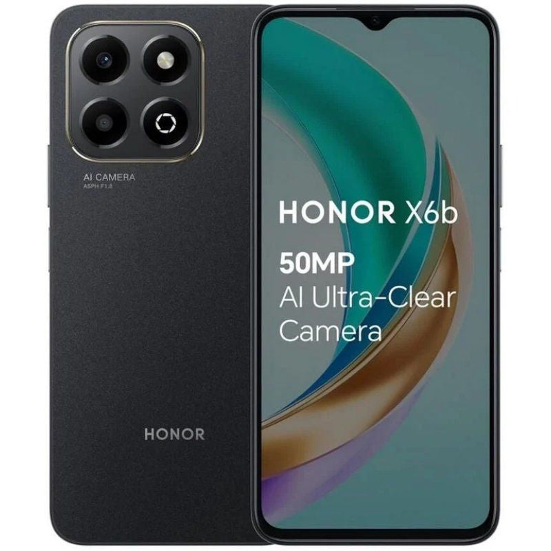 Smartphone Honor X6B 4GB / 128GB / 6.56" / Preto Meia-noite